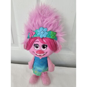 Trolls World Tour Color Poppin' Poppy Light Up Talking Toy 13" Doll
